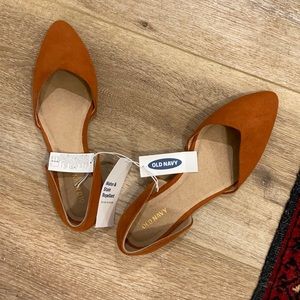 Rust colored a slip on work Flats